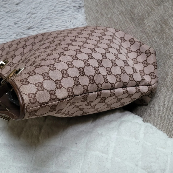 Gucci Shoulder, Tote Bag Brown GG Supreme Gold Hardware Canvas & Leather.. - Picture 3 of 13